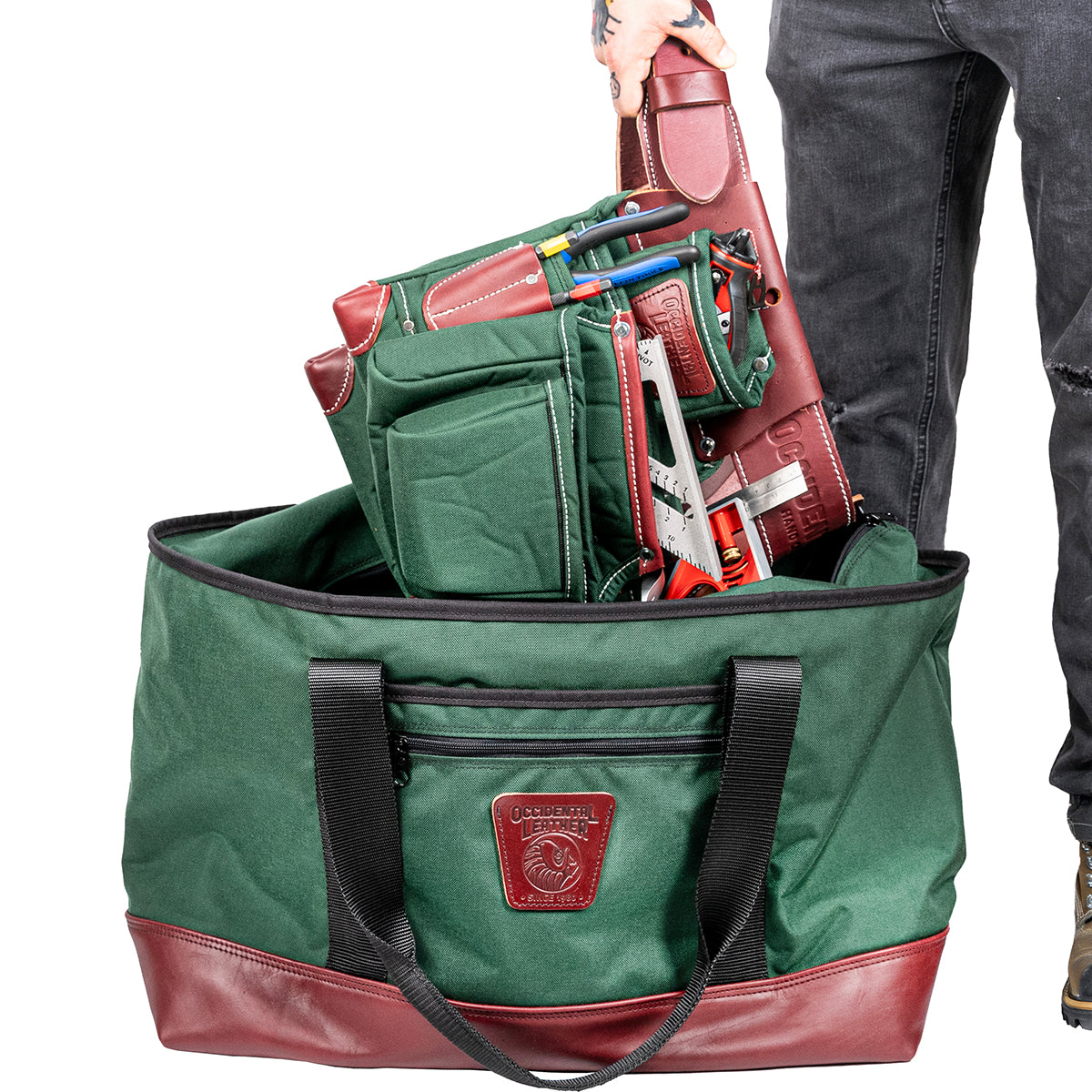 gear tote Oxy™ Gear Hauler Tote Bag | Leather Bottom