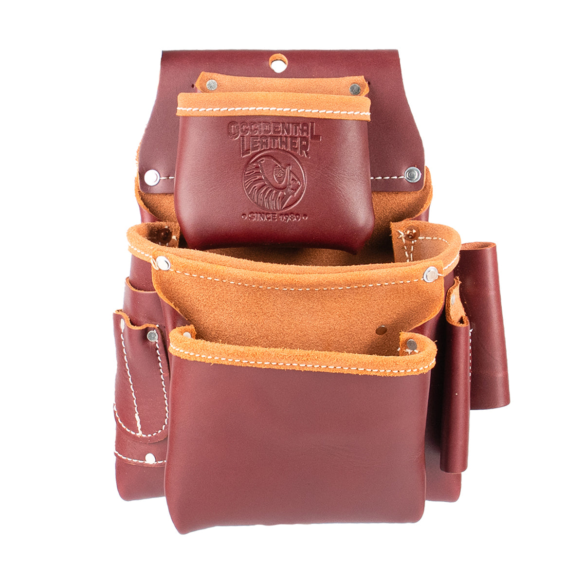 3 Pouch Pro Fastener Bag | Leather Tool Bag | USA Made