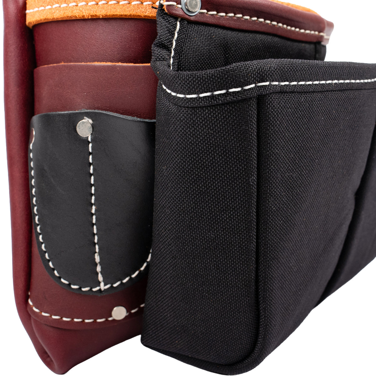 Belt Worn Fastener Bag with Divided Nylon Double Bag