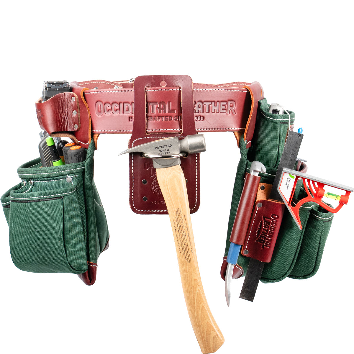 OxyLights™ 7 Bag Framer Tool Belt Setup - Left Handed