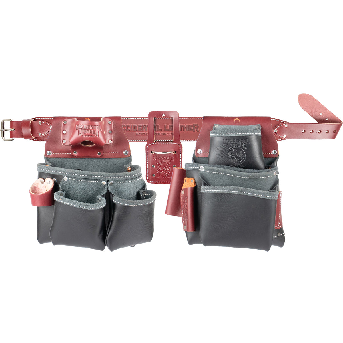 Pro Framer™ Tool Belt Set with Double Outer Bag - Left Handed - Black