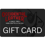 Occidental Leather Gift Card with Black Ox Logo