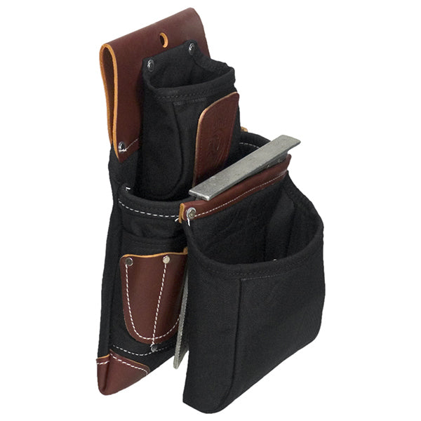 Oxy Lights 3 Pouch Fastener Bag - Black