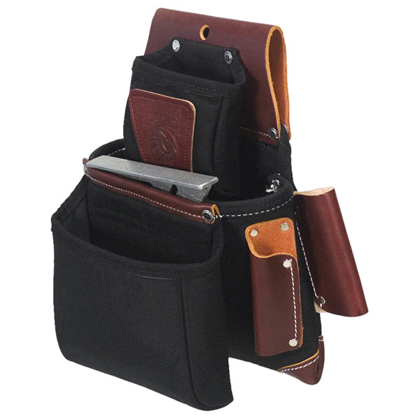 Oxy Lights 3 Pouch Fastener Bag - Black