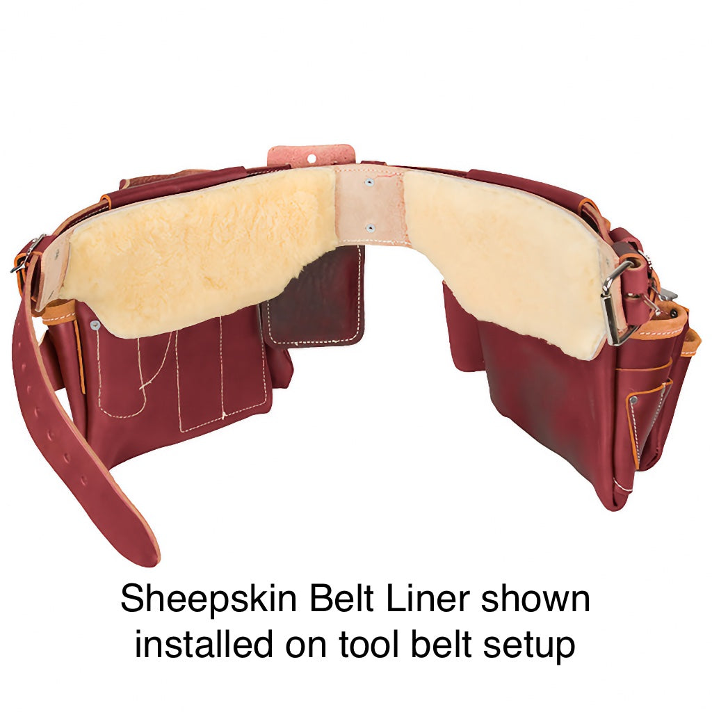 Occidental Leather 5005 sheepskin belt liner with tool belt and tool bags