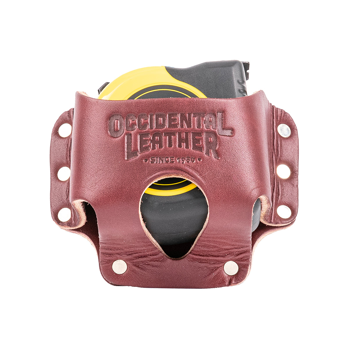 Clip-On Leather Tape Holster – 3 Sizes for Standard & FatMax Tapes