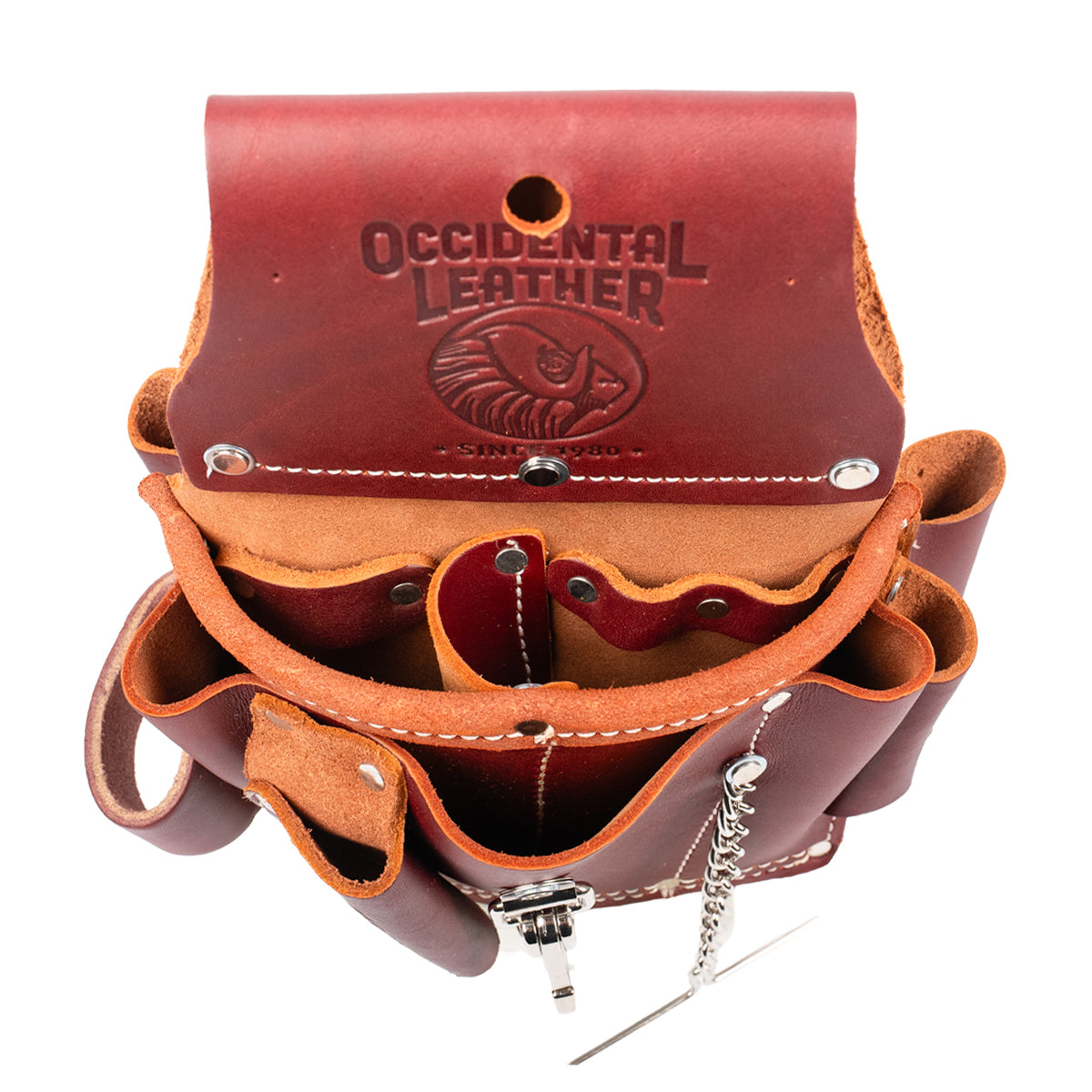 Electrician's Tool Pouch | 15-Pocket Leather Pouch | USA Made