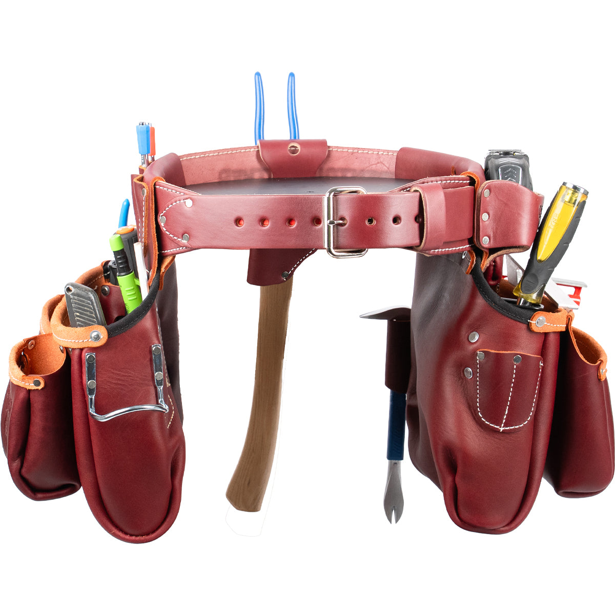 Stronghold Big Oxy Tool Belt | 28-Pocket Leather | USA Made
