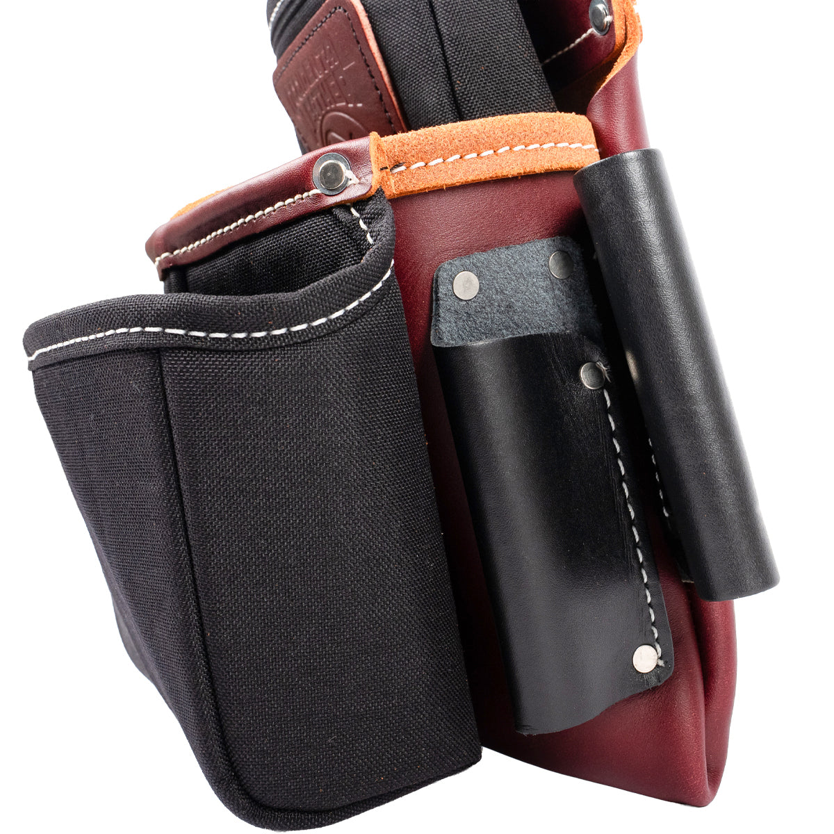 Belt Worn Fastener Bag with Divided Nylon Pouch – Occidental Leather