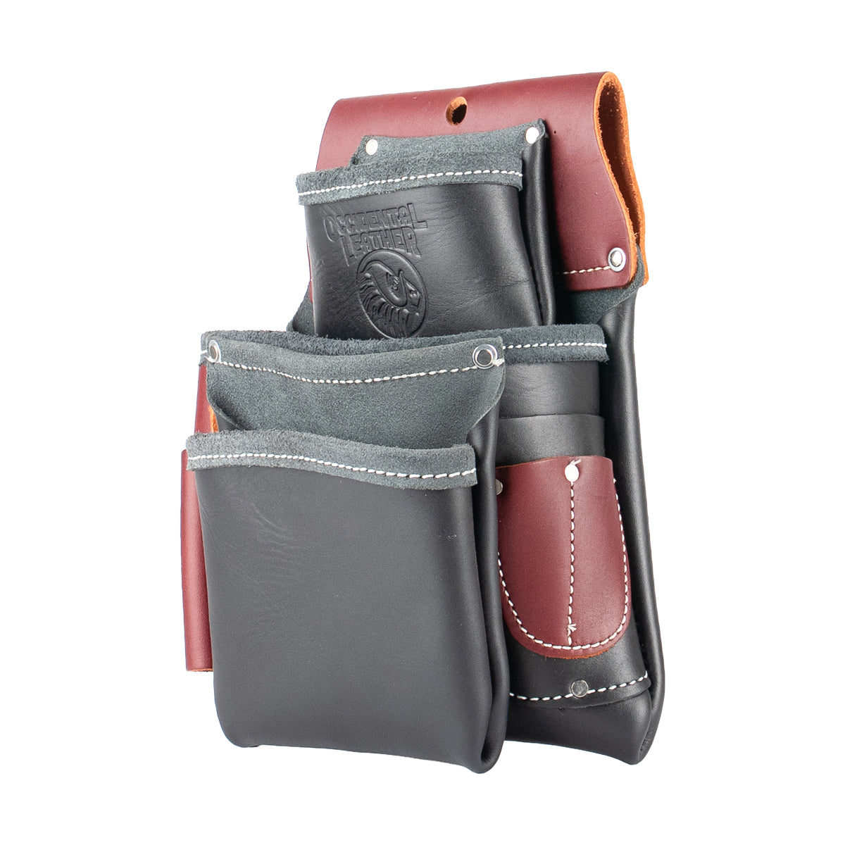 3 Pouch Pro Fastener Bag | Leather Tool Bag | USA Made