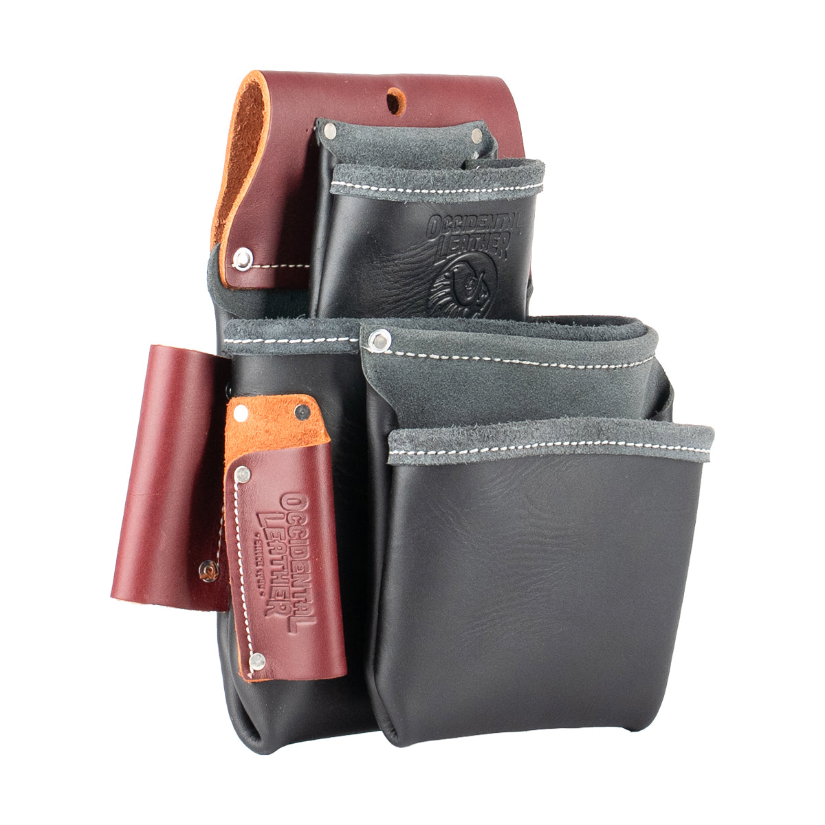 3 Pouch Pro Fastener Bag | Leather Tool Bag | USA Made