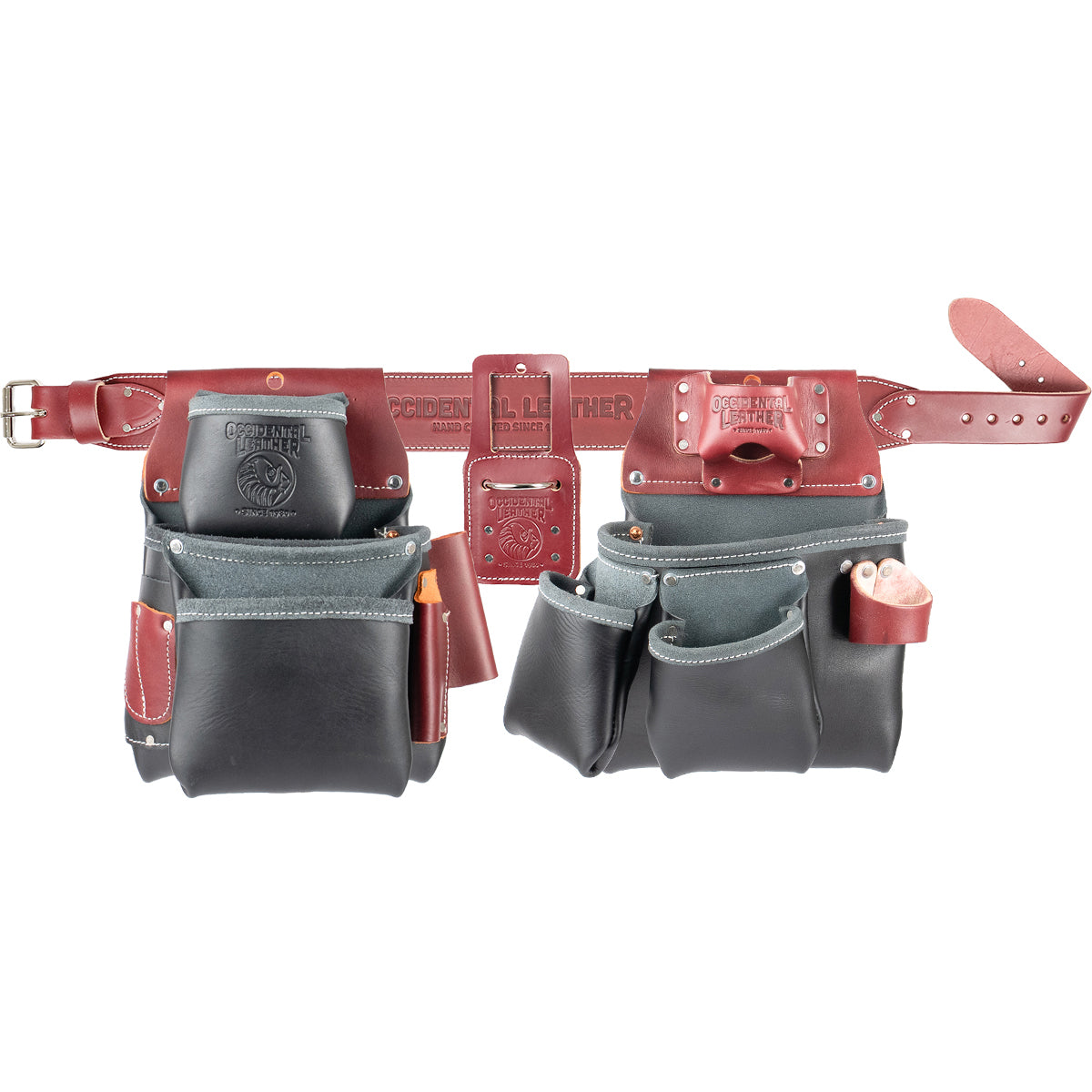 Pro Framer Tool Belt | Leather Rig with 22 Pockets | USA Made