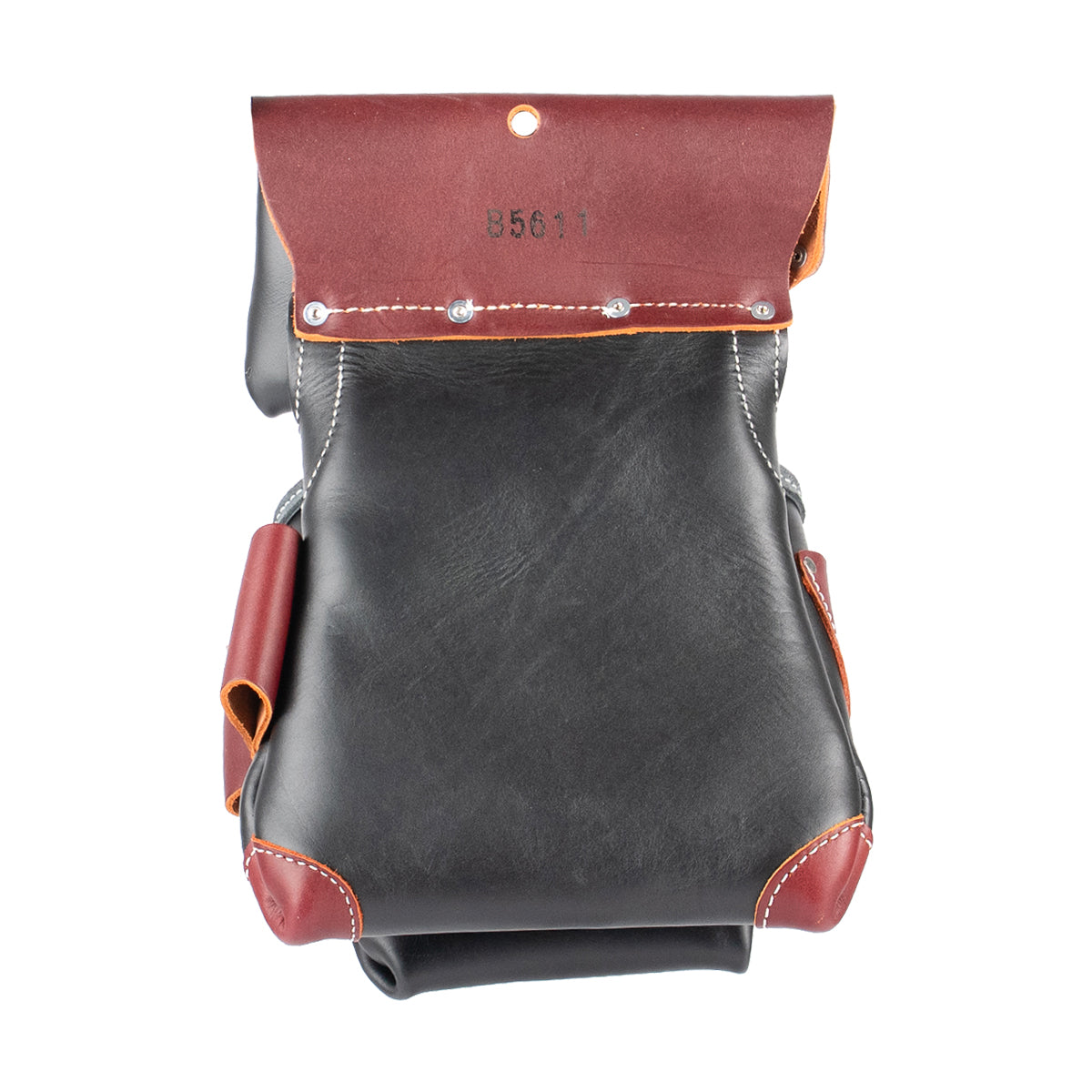 Black Leather Fastener Bag + Tool Shield | Made in USA
