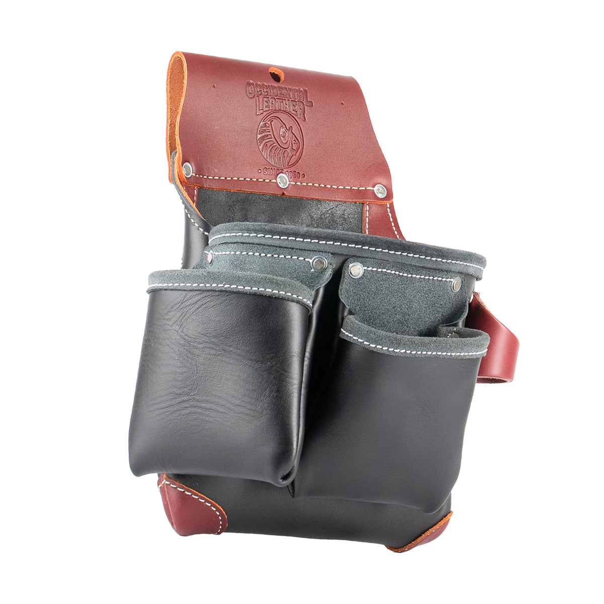 Green Building Leather Tool Bag | Double Outer | USA Made