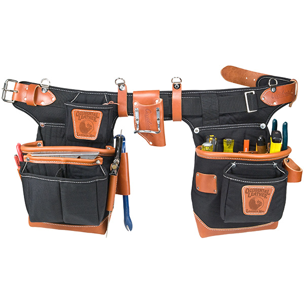 Occidental Leather 9855 Adjust-to-Fit Fat Lip Tool Belt Set Cafe Bundle w  5055 Stronghold Suspension System (2 Pieces) - 3