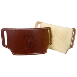 Faux Leather Waist Belt With Sheepskin Pattern, Lace-up Decoration