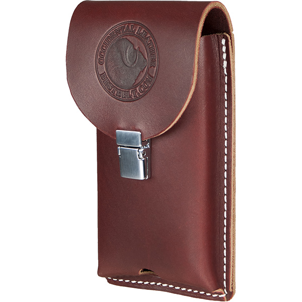 Clip-On Leather Phone Holster - Occidental Leather