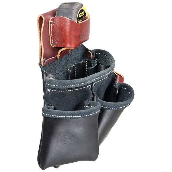 Leather Tool Pouch  3 Pouch Leather Tool Bag - Trojan Tool Belts