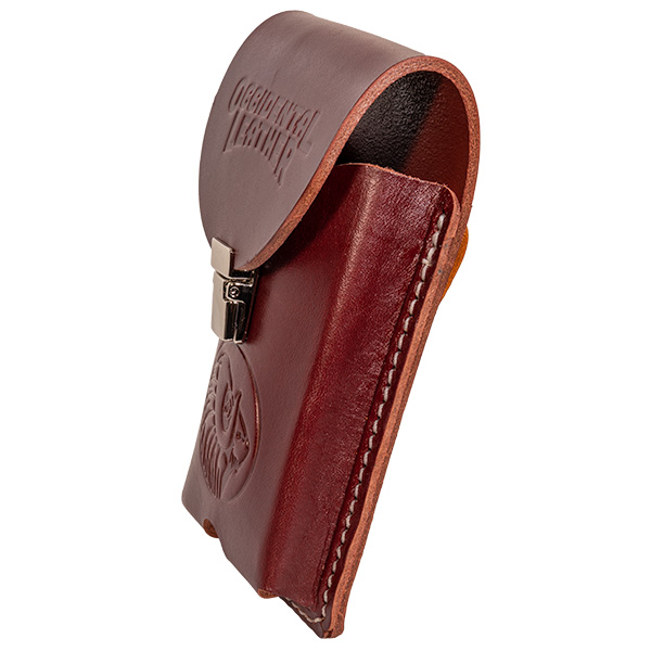 Leather cell phone holder