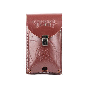 Clip-On XXL Leather Phone Holster, red, made in the USA by Occidental Leather
